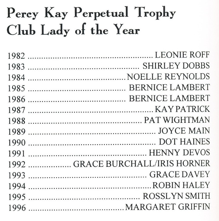 Award Club Lady